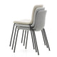 Vitra HAL Soft Tube Chair Stackable, basic dark base — stacked, detail