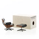 Vitra Miniature Lounge Chair & Ottoman — packshot, with packaging