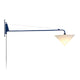 Vitra Abat-Jour Conique in White — studio, with Vitra Petite Potence in Marcoule Bleu