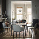 Vitra Plate Dining Table — lifestyle, dining room, with Softshell Chairs