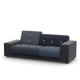 Vitra Polder Compact Sofa in The Antarctic Blues — packshot, detail