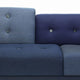 Vitra Polder Compact Sofa in The Antarctic Blues — packshot, detail