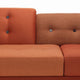 Vitra Polder Compact Sofa in The Earth Reds — packshot, detail