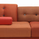 Vitra Polder Sofa in The Earth Reds — packshot, detail