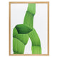 Vitra Design Museum Poster Bouroullec Green 50×67.5cm — packshot, detail with oak frame