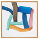 Vitra Design Museum Poster Bouroullec Multicolor 67.5×67.5cm — packshot, detail with oak frame
