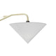 Vitra Abat-Jour Conique in White — studio, with Vitra Potence in Blanc Colombe