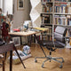 Vitra Eames EA 217 Soft Pad Office Chair in Leather — lifestyle