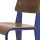 Vitra Standard Chair in Marcoule Bleu with Walnut — packshot, detail