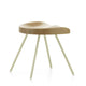 Vitra Tabouret 307 Low Stool in Prouvé Blanc Colombe / Natural Oak — packshot, detail