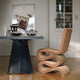 Vitra Trapeze Table 223cm — lifestyle, with Vitra Wiggle Side Chair