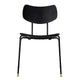Carl Hansen VLA26T Vega Dining Chair in Oak Black, Black Steel — packshot