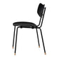 Carl Hansen VLA26T Vega Dining Chair in Oak Black, Black Steel — packshot, detail