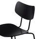 Carl Hansen VLA26T Vega Dining Chair in Oak Black, Black Steel — packshot, detail