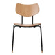 Carl Hansen VLA26T Vega Dining Chair in Oak Lacquer, Black Steel — packshot