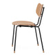 Carl Hansen VLA26T Vega Dining Chair in Oak Lacquer, Black Steel — packshot, detail