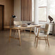 Carl Hansen VLA61 Monarch Chair in Oak Oil, Baru 0410 and Baru 0330 — lifestyle, with BM1160 Table in Oak Oil