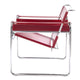 Knoll Wassily Lounge Chair in Belting Leather, Chrome Frame — packshot, detail