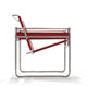 Knoll Wassily Lounge Chair in Belting Leather, Chrome Frame — packshot, detail