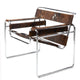 Knoll Wassily Lounge Chair in Spinnybeck Haired Hide, Chrome Frame — packshot