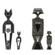 Vitra Wooden Doll Cat Small — studio, with Vitra Wooden Doll Dog Small