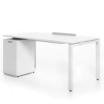 Vitra Workit Single Workstation (160cm x 80cm) with 1x Under Table Box